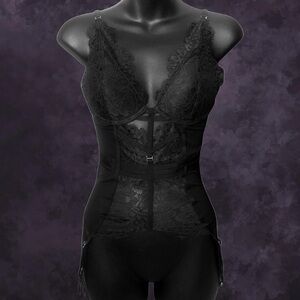 La Senza Black Merrywidow Top